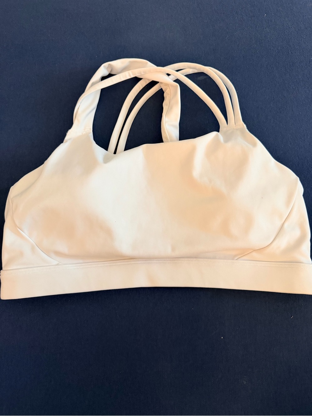 Athleta Train Free White Sports Bra D-DD